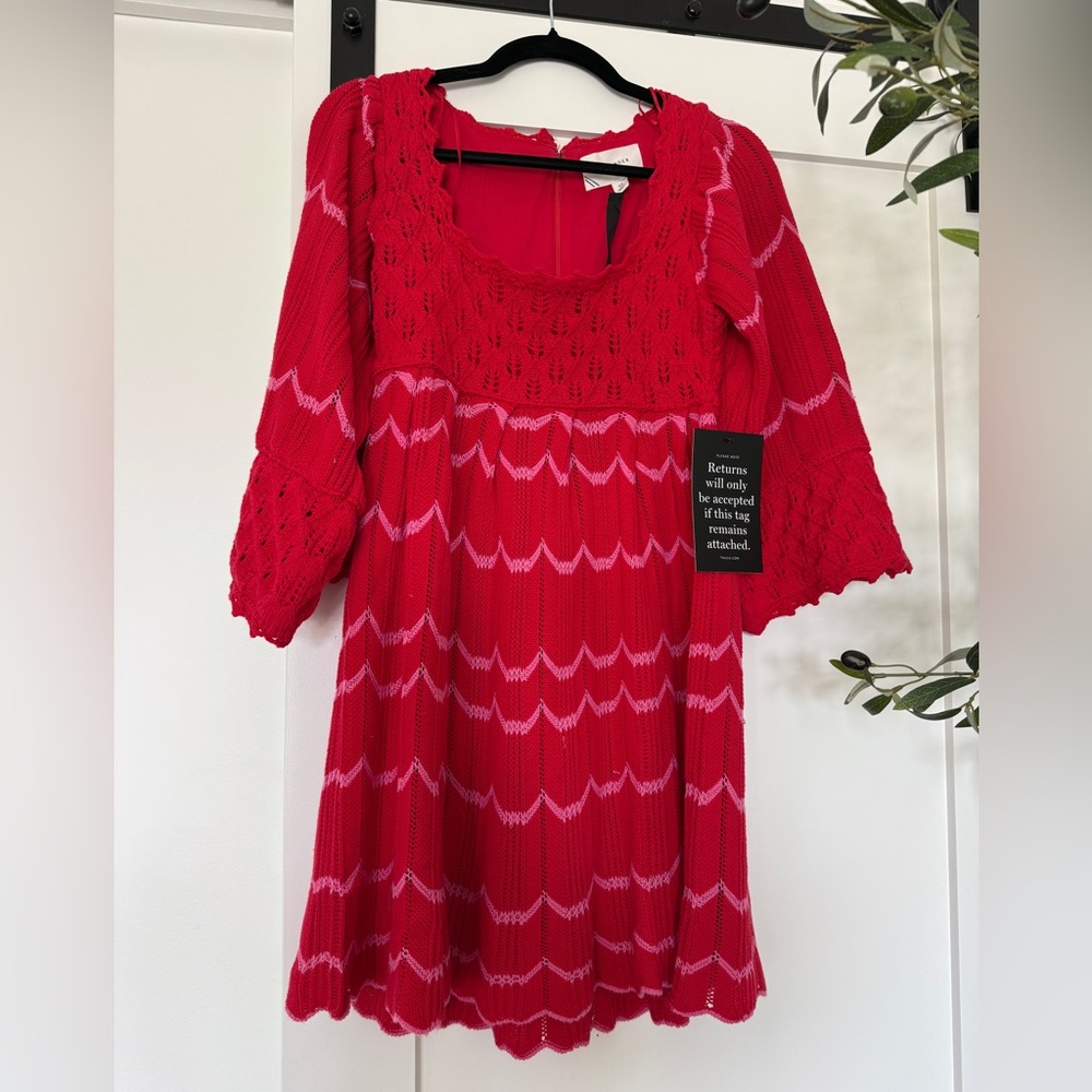 Pomander Place Tuckernuck Crochet Knit Dress. NWT XS